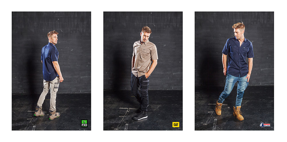 workwear shirts product photography, Gold Coast